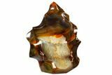 Polished Carnelian Agate Flame - Madagascar #108533-1